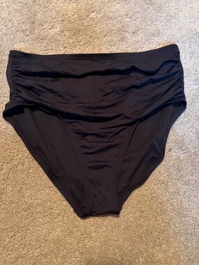 Kona Sol Black High-Waist Bikini Bottom